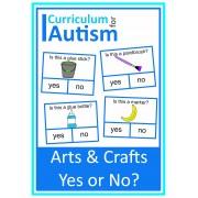 Arts and Crafts Vocabulary Yes or No Clip Cards